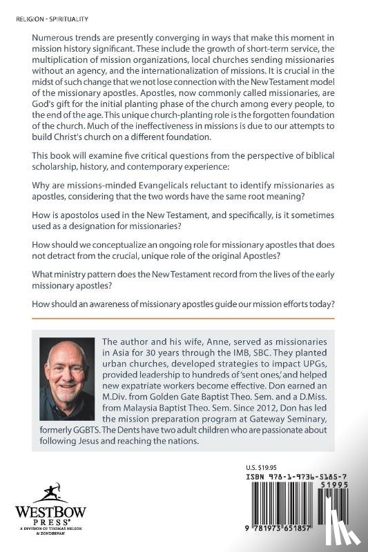Dent, Don - The Ongoing Role of Apostles in Missions