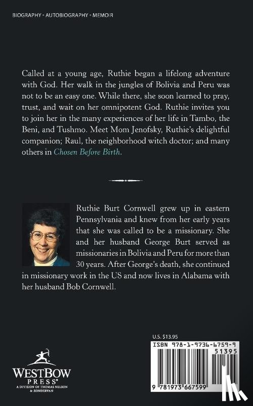 Cornwell, Ruthie Burt - Chosen Before Birth