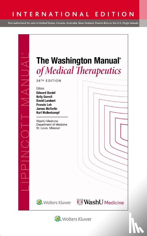 WASHINGTON UNIVERSITY - Washington Manual of Medical Therapeutics