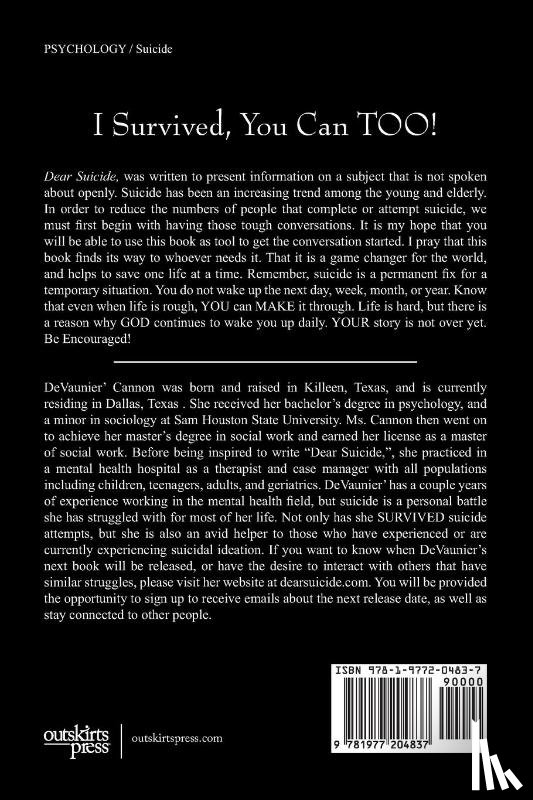 Cannon, Devaunier' - Dear Suicide,