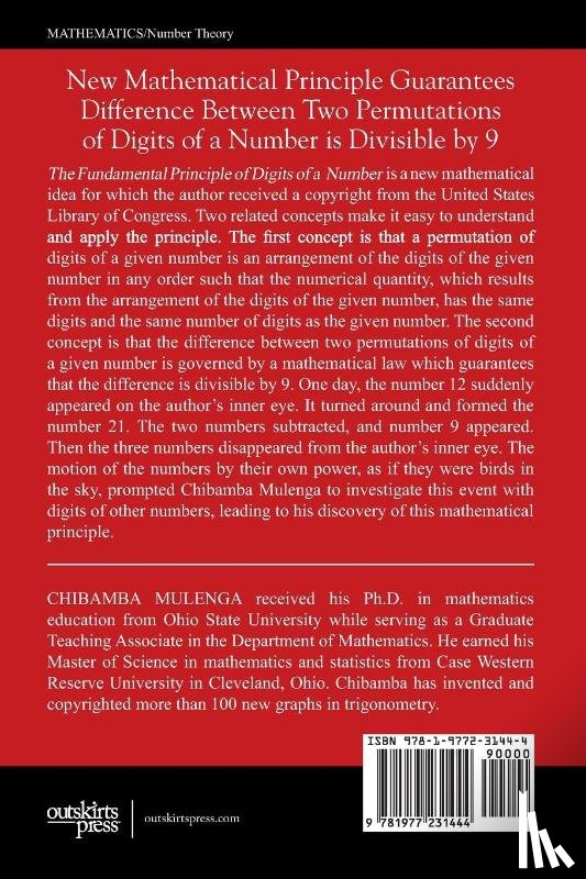 Mulenga, Chibamba - The Fundamental Principle of Digits of a Number