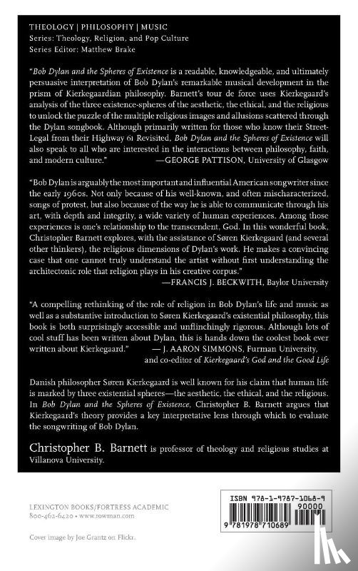 Barnett, Christopher B. - Bob Dylan and the Spheres of Existence