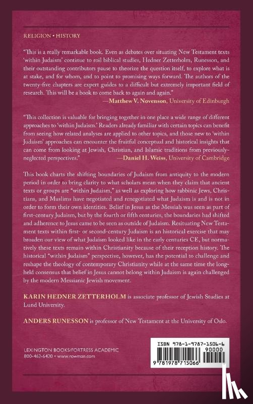  - Within Judaism? Interpretive Trajectories in Judaism, Christianity, and Islam from the First to the Twenty-First Century