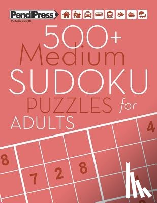 Books, Adults Activity - 500+ Medium Sudoku Puzzles for Adults: Sudoku Puzzle Books Medium (with answers)