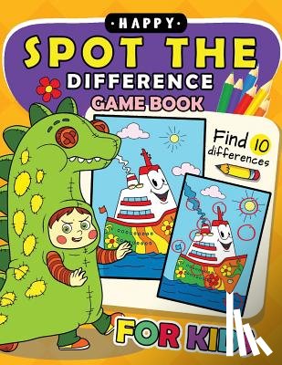 Preschool Learning Activity Designer - Happy Spot The Difference Game Book for kids: Activity book for boy, girls, kids Ages 2-4,3-5,4-8