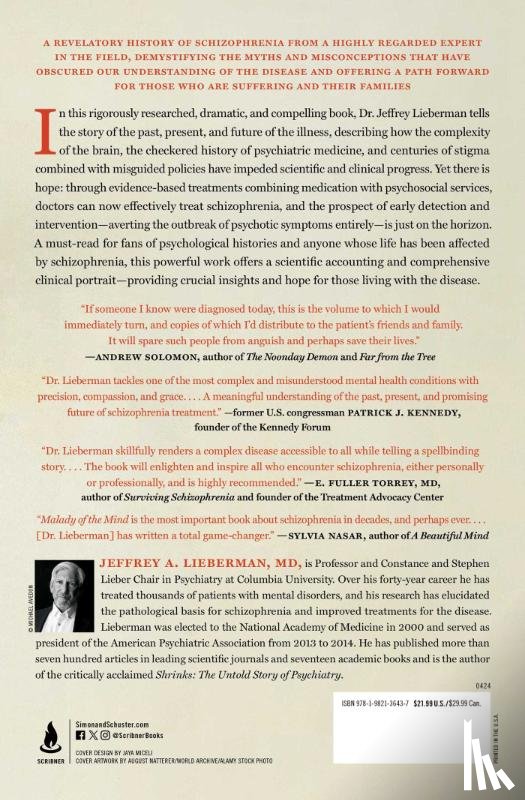 Lieberman, Jeffrey A. - Malady of the Mind