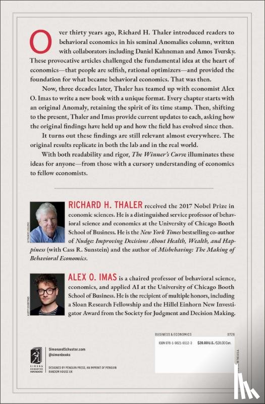 Thaler, Richard H., Imas, Alex - The Winner's Curse
