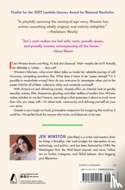 Winston, Jen - Greedy: Notes from a Bisexual Who Wants Too Much