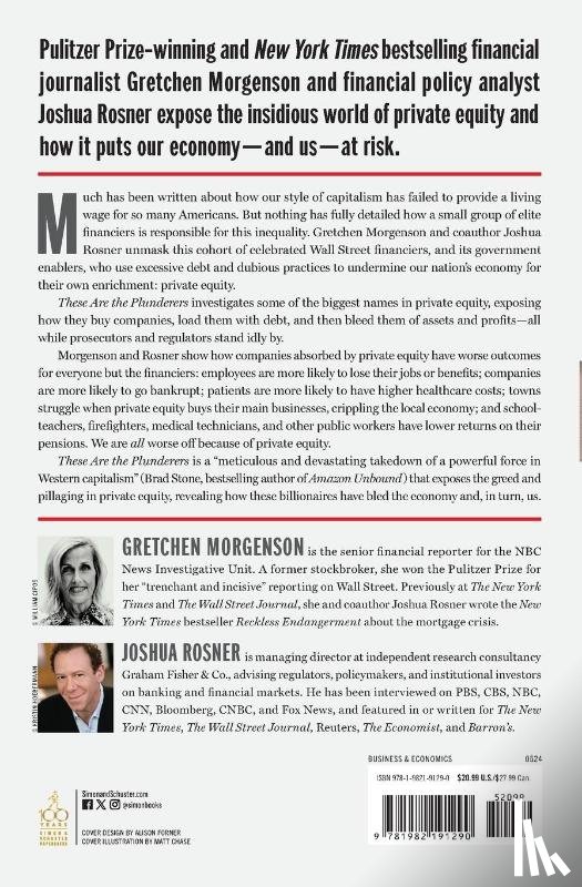 Morgenson, Gretchen, Rosner, Joshua - These Are the Plunderers