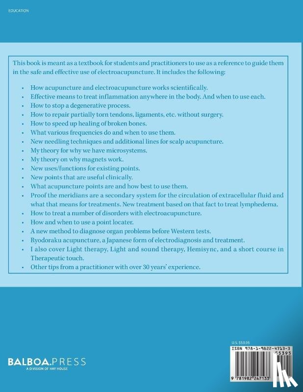 Reinhard B E E L Ac /Eamp, Mark - Electro-Acupuncture for Practitioners