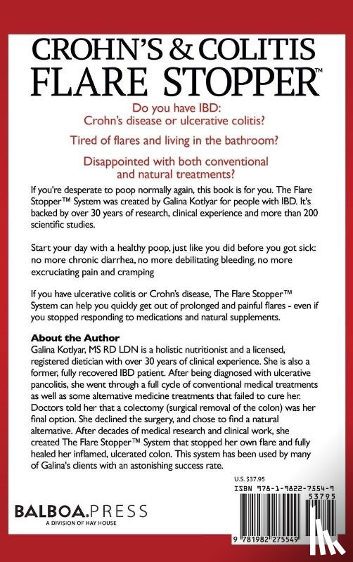 Kotlyar Rd Ldn, MS Galina - Crohn's and Colitis the Flare Stopper(TM)System.