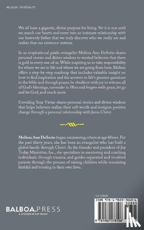 Deserio, Melissa Ann - Unveiling Your Virtue