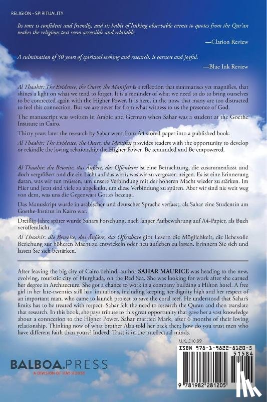 Maurice, Sahar - The Manifest Al Thaahir; the Evidence, the Outer