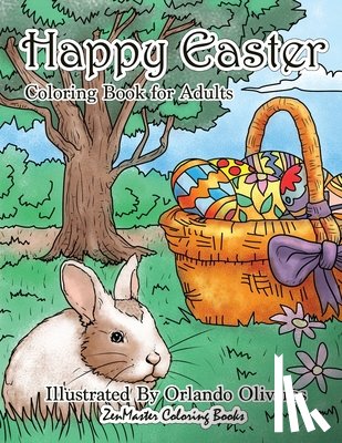 Zenmaster Coloring Books - Happy Easter Coloring Book for Adults