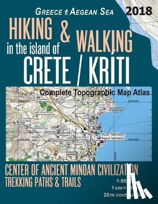 Mazitto, Sergio - Hiking & Walking in the Island of Crete/Kriti Complete Topographic Map Atlas 1