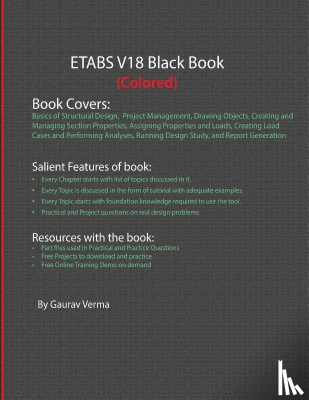 Verma, Gaurav - ETABS V18 Black Book (Colored)