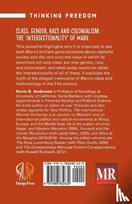 Anderson, Kevin B - Class, gender, race and colonialism