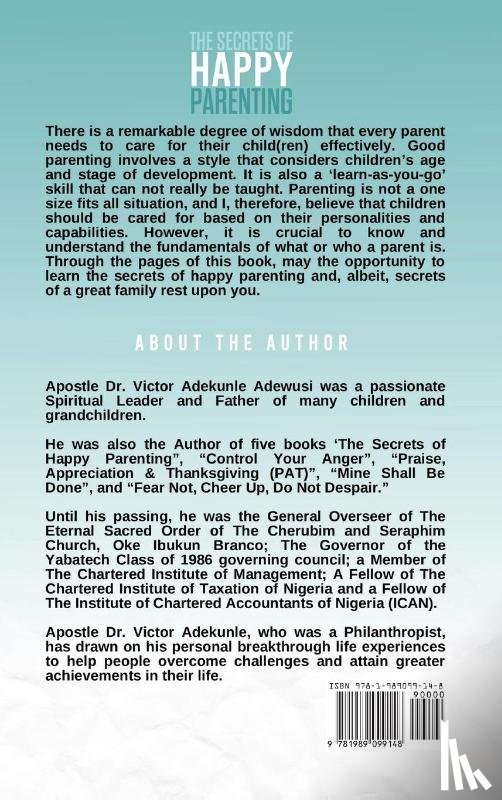 Adewusi, Dr Apostle Victor - The Secrets of Happy Parenting