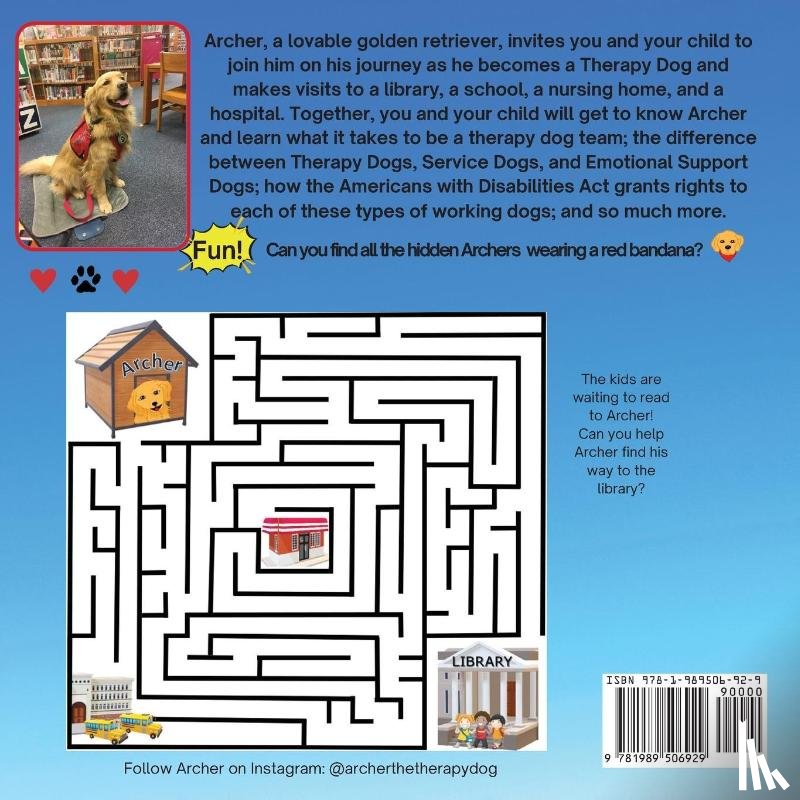 Baron, Katie - Archer the Therapy Dog A read together book