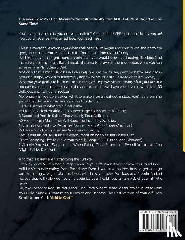 Lambert, Charlie - Plant Based Cookbook for Athletes