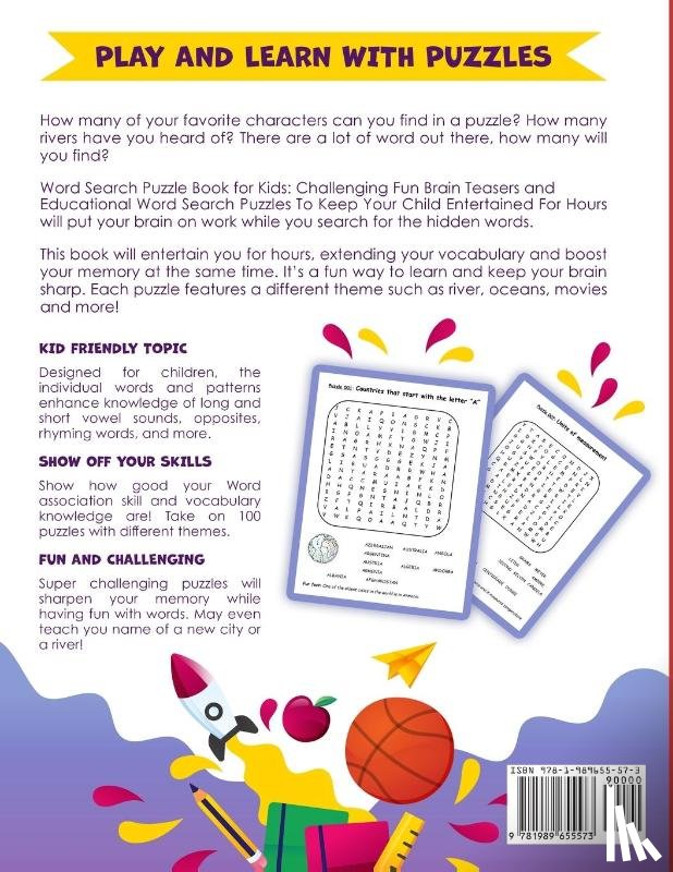 Hoffman, Becky - Word Search Puzzle Book For Kids