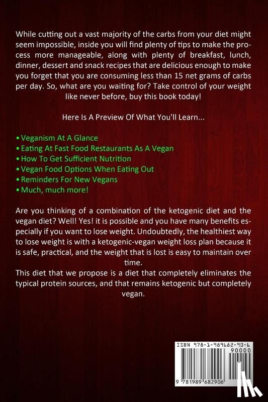 Burks, Cory - Vegan Diet