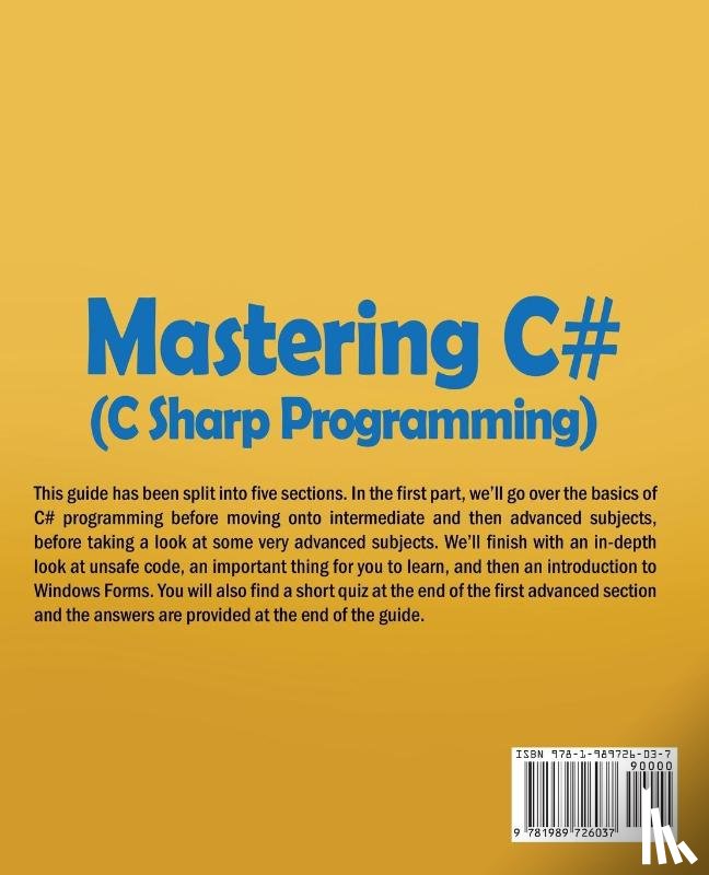White, Michael B - Mastering C# (C Sharp Programming)