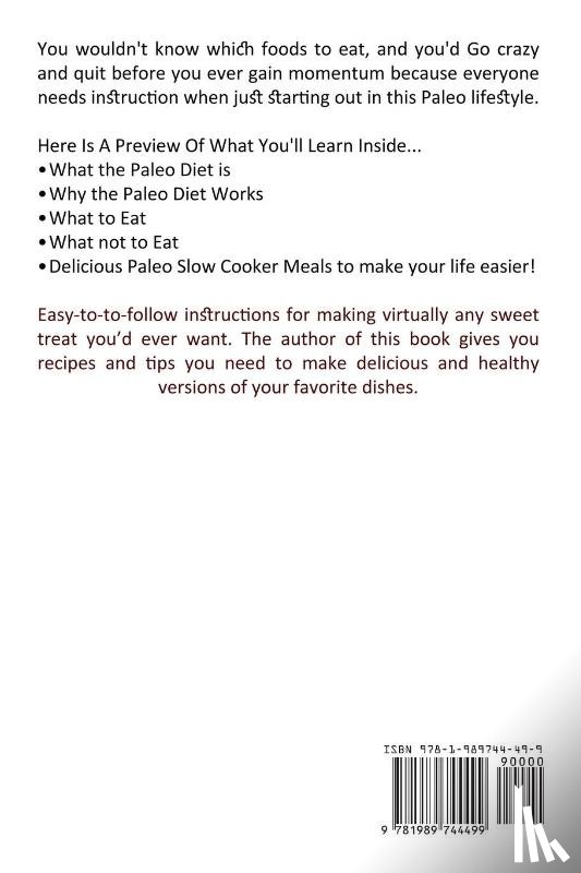 Jackson, Randolph - Paleo Diet Recipes