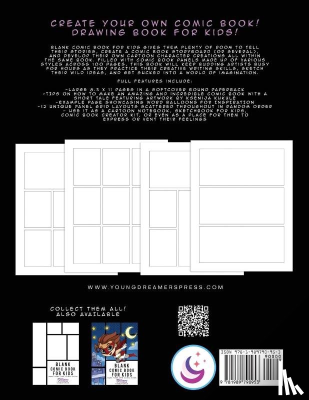 Press, Young Dreamers - Blank Comic Book for Kids