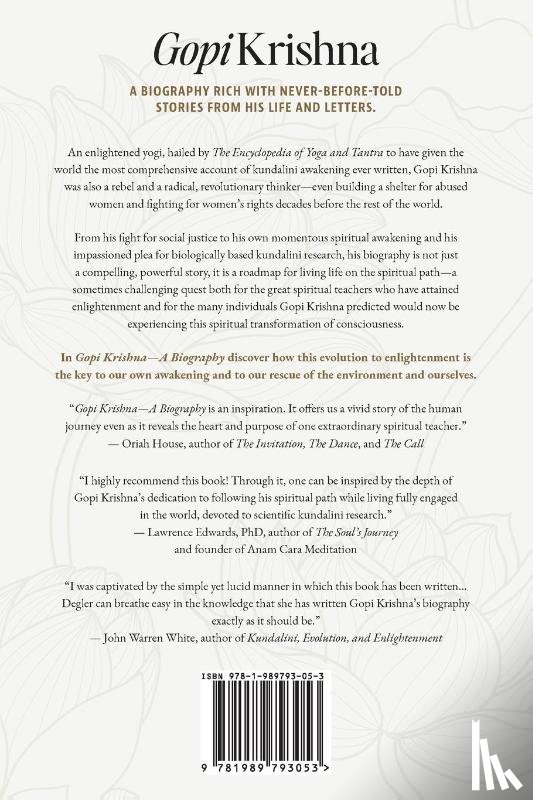 Degler, Teri - Gopi Krishna-A Biography