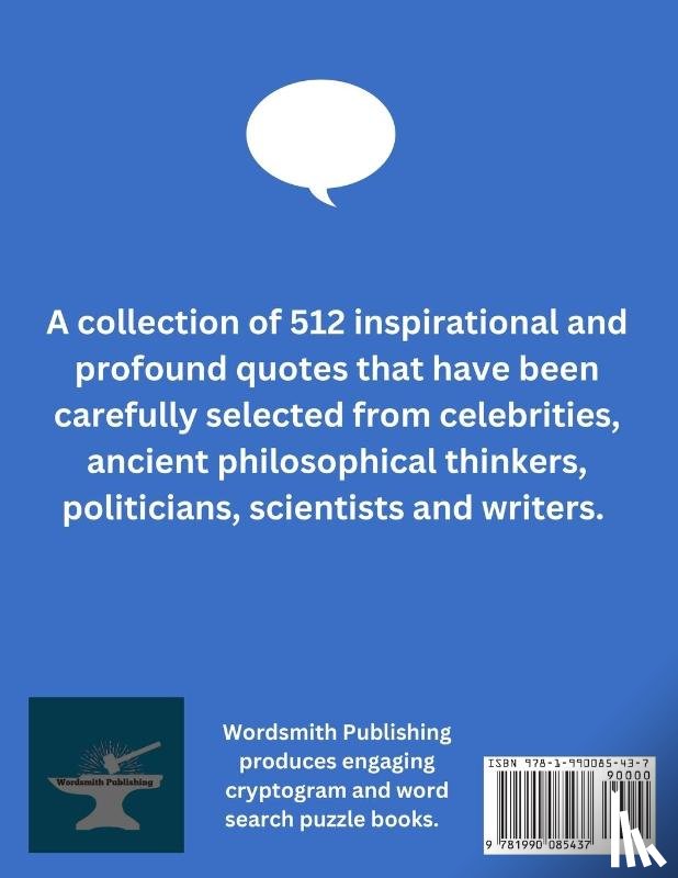 Wordsmith Publishing - Cryptograms Puzzle Book For Adults