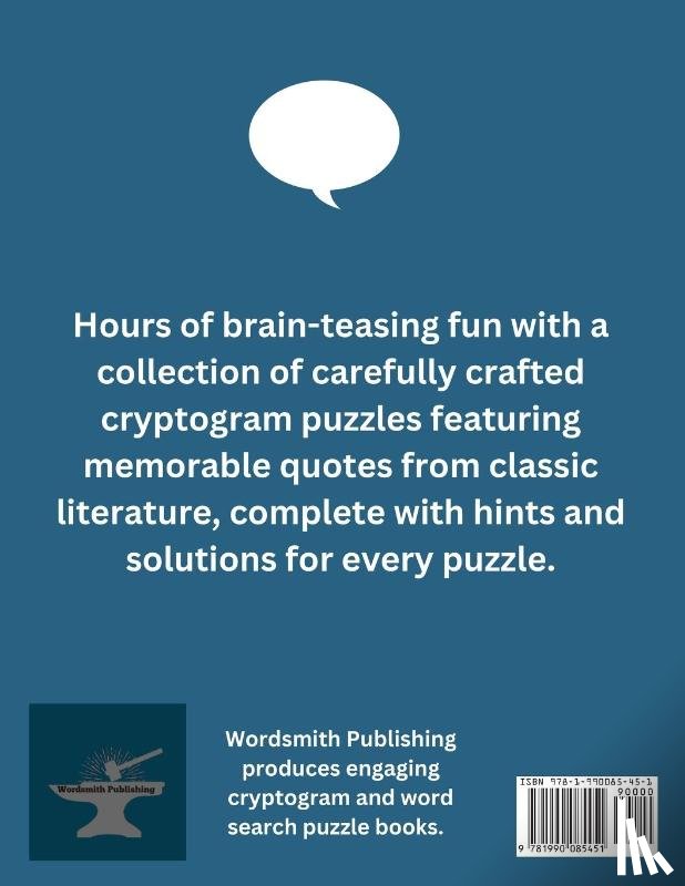 Wordsmith Publishing - 600 Cryptogram Puzzles Large Print Vol. 1