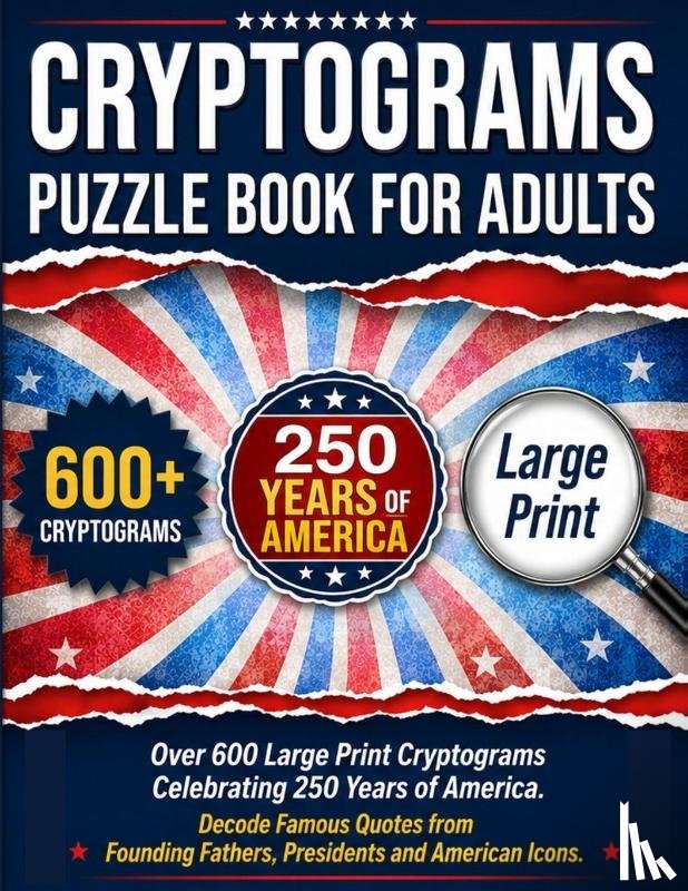 Wordsmith Publishing - Cryptograms Puzzle Book For Adults