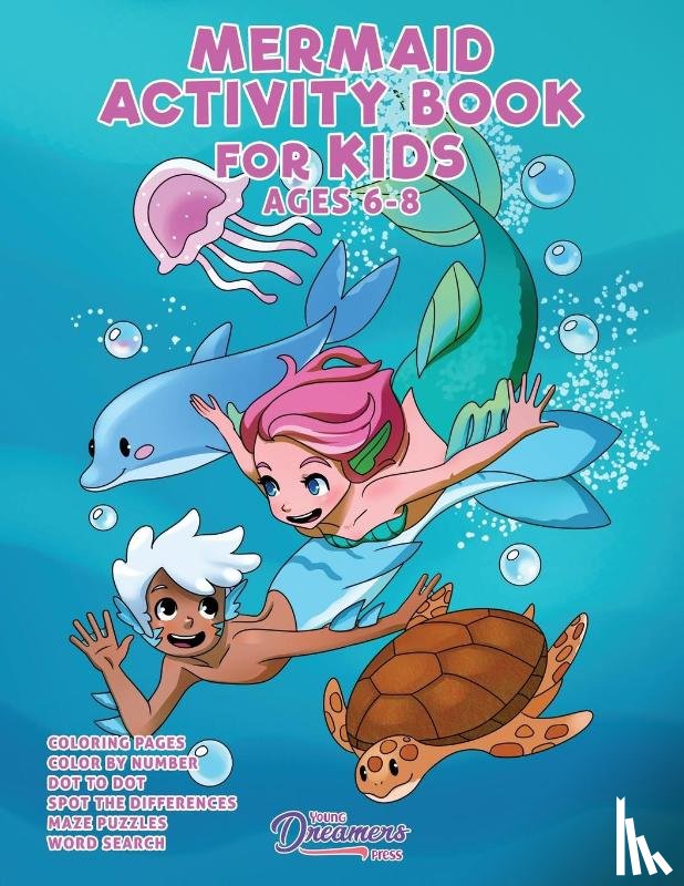 Young Dreamers Press - Mermaid Activity Book for Kids Ages 6-8