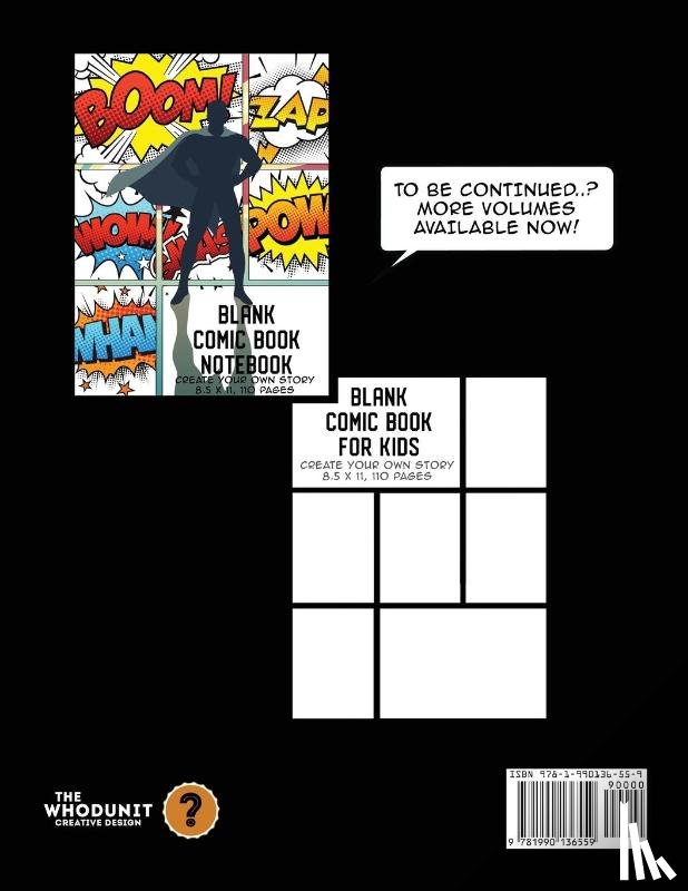 The Whodunit Creative Design - Blank Comic Book for Kids