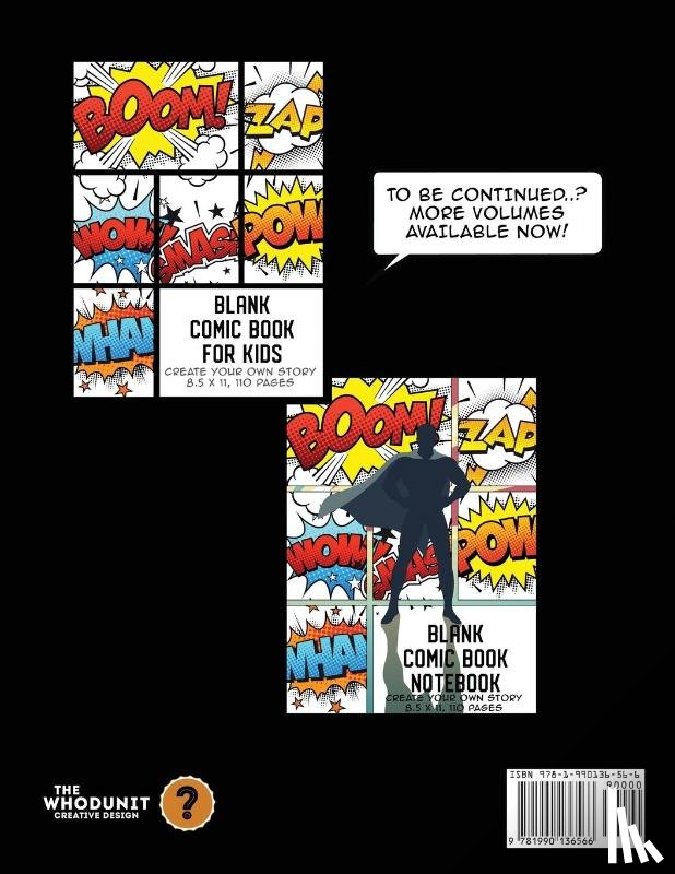 The Whodunit Creative Design - Blank Comic Book for Kids
