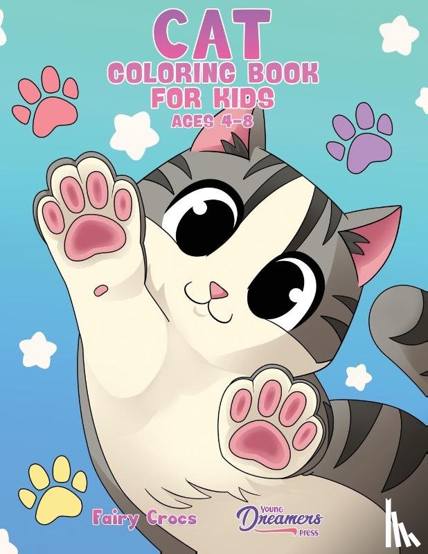 Young Dreamers Press - Cat Coloring Book for Kids Ages 4-8