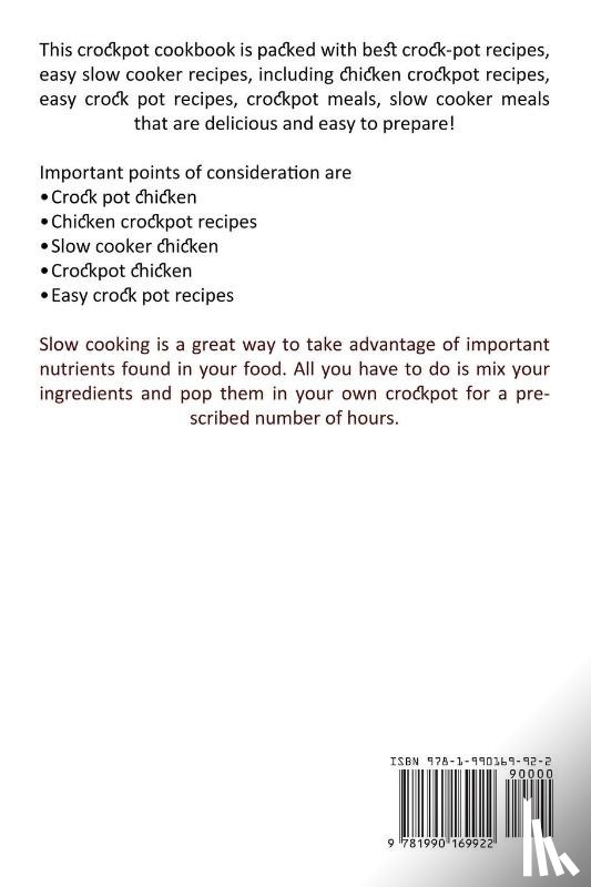 Lopez, Bill - Crockpot Recipes Book