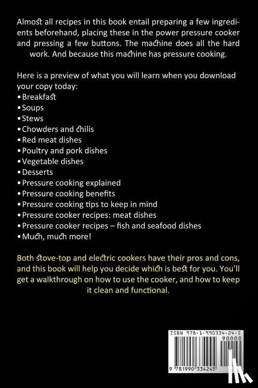 Poff, Logan - Pressure Cooker Cookbook