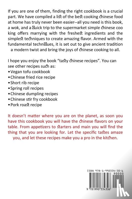 Willer, Willie - Chinese Cookbook for Beginners