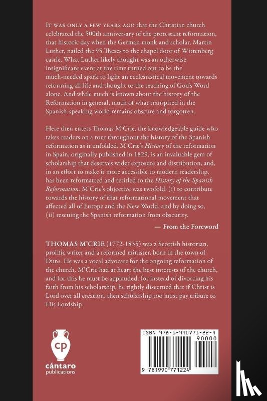 M'Crie, Thomas - History of the Spanish Reformation