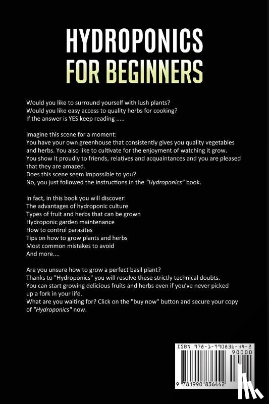 Smithe, Carole - HYDROPONICS FOR BEGINNERS