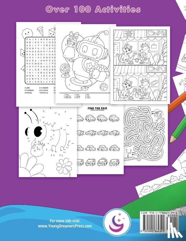 Young Dreamers Press - Activity Book for Kids Ages 6-8