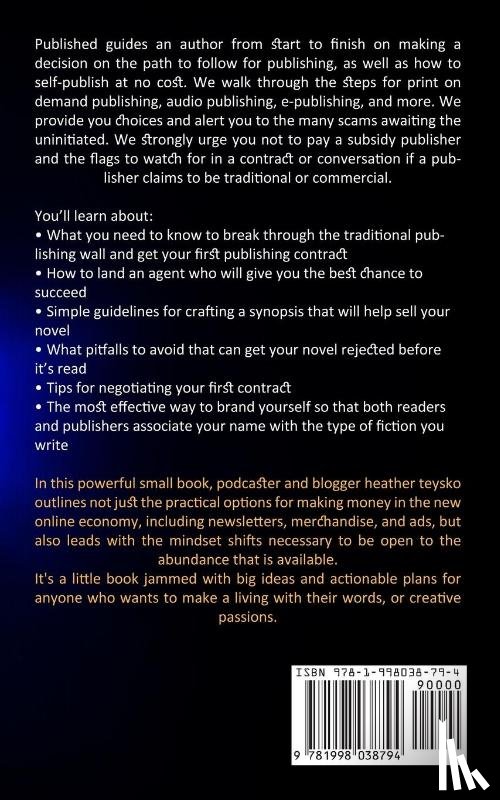 Williams, Jonathan - Traditional Publishing