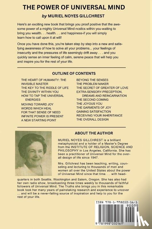 Gillchrest, Muriel Noyes - The Power of Universal Mind