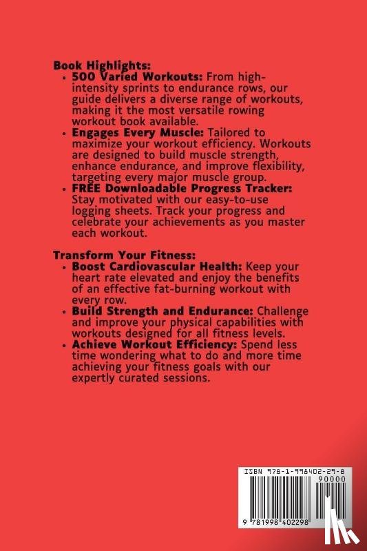 Vasquez, Mauricio, Publishing, Be. Bull - 500 Rowing Machine Workouts Book