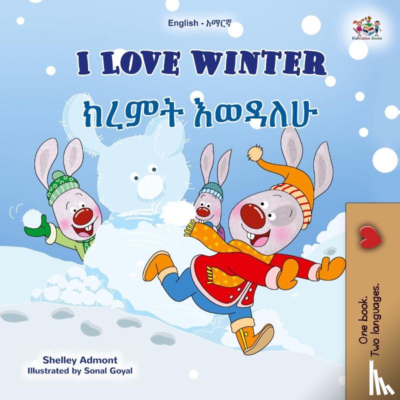 Admont, Shelley, Books, Kidkiddos - I Love Winter (English Amharic Bilingual Children's Book)