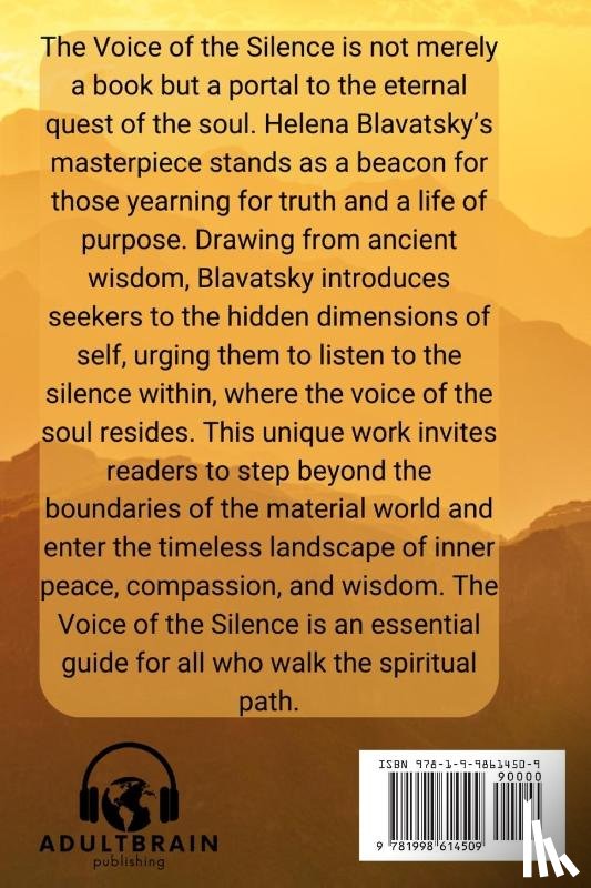 Blavatsky, Helena - The Voice of the Silence