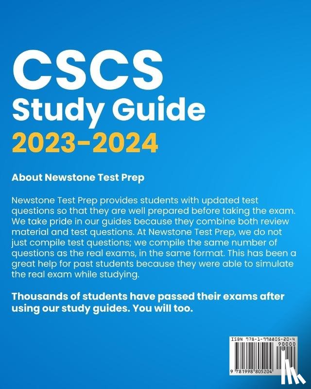 Newstone Test Prep - Cscs Study Guide 2023-2024