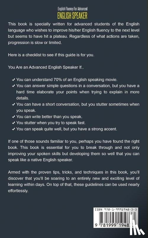 Nelson, Whitney - English Fluency For Advanced English Speaker